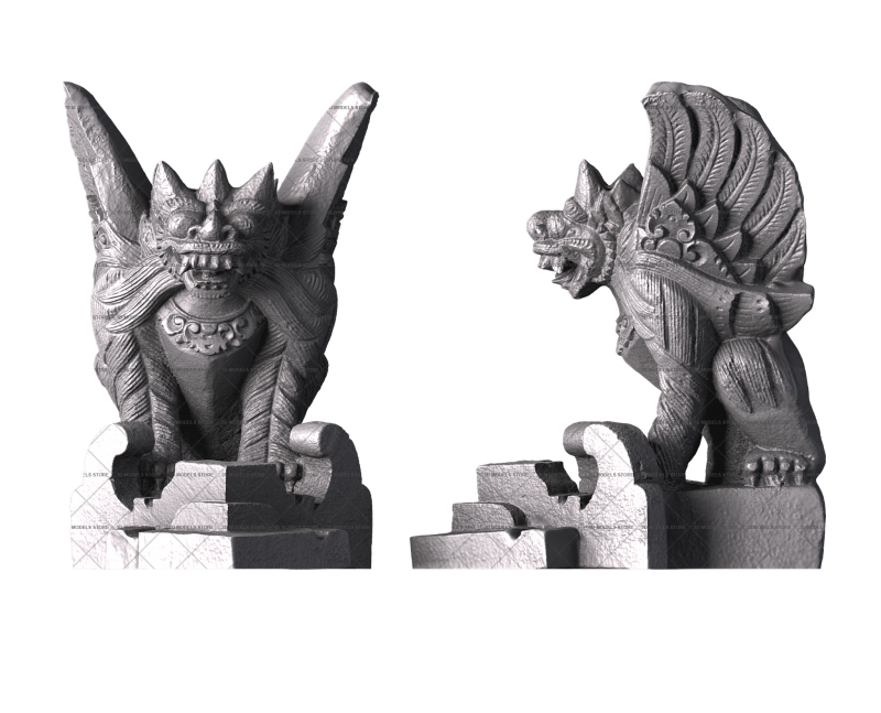 Храм Гоа Гаджа (Убуд), 3d модель для ЧПУ