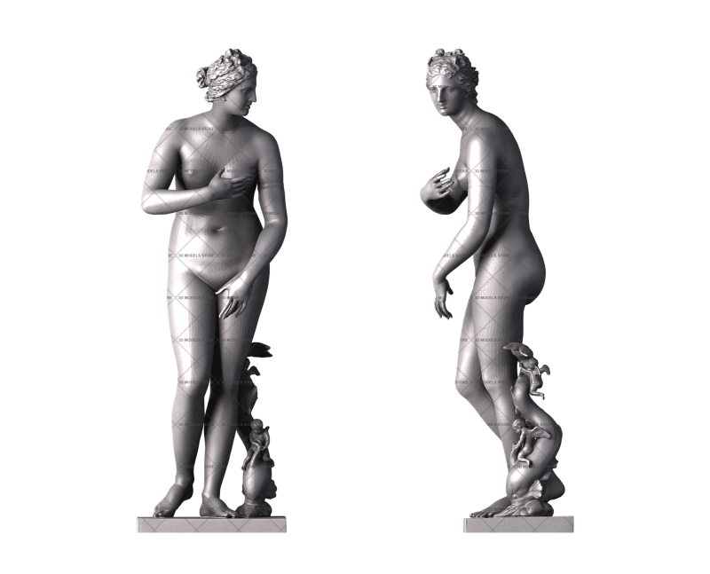 Венера из коллекции Медичи, 3d модель для ЧПУ