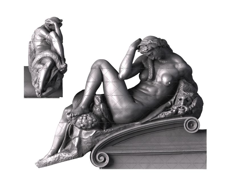 Ночь, 3d модель для ЧПУ