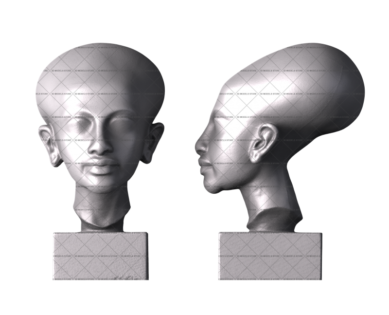 Принцесса Амарны, 3d модель для ЧПУ