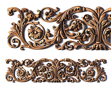 Горизонтальный декор, 3d модель для ЧПУ