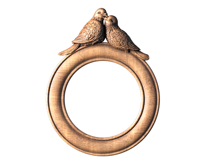 Рама с голубями, 3D (stl) модель