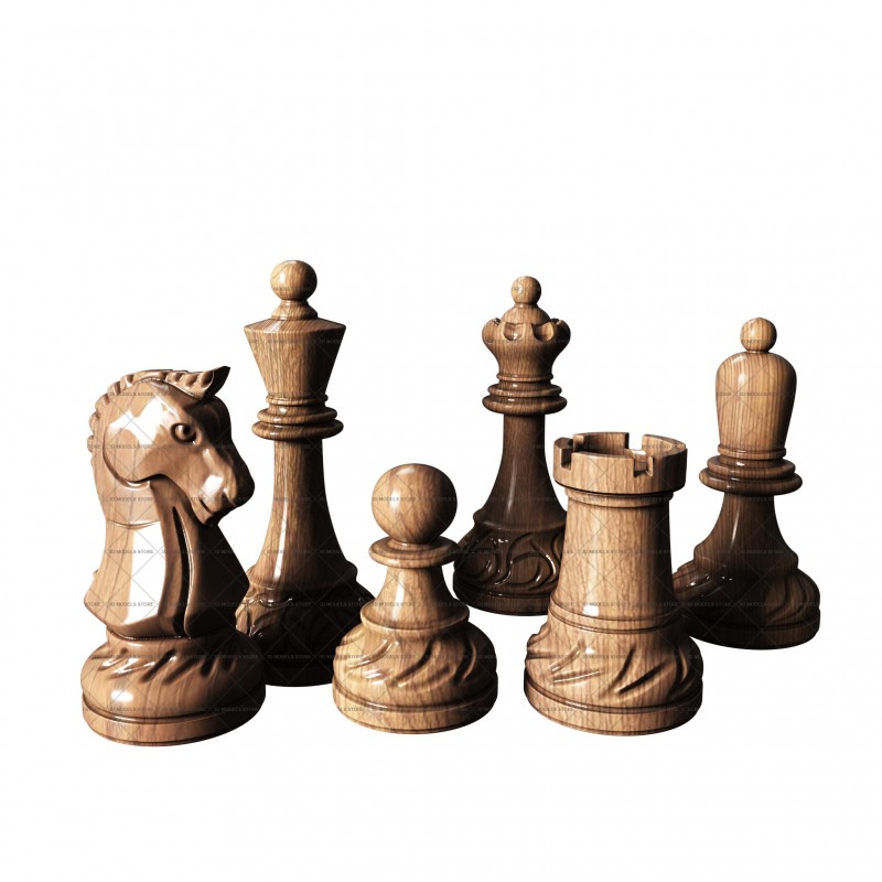 Шахматы, 3d модель для ЧПУ
