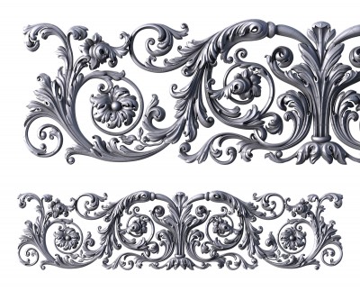 Горизонтальный декор, 3d модель для ЧПУ