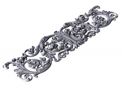 Горизонтальный декор, 3d модель для ЧПУ