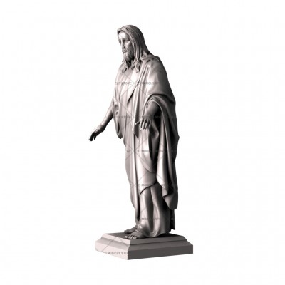 Скульптуры Иисус Христос, 3d модель для ЧПУ