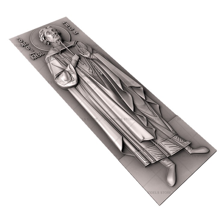 Икона Святой Князь Игорь, 3d модель для ЧПУ