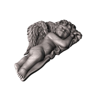 Уснувший ангел, 3d модель для ЧПУ