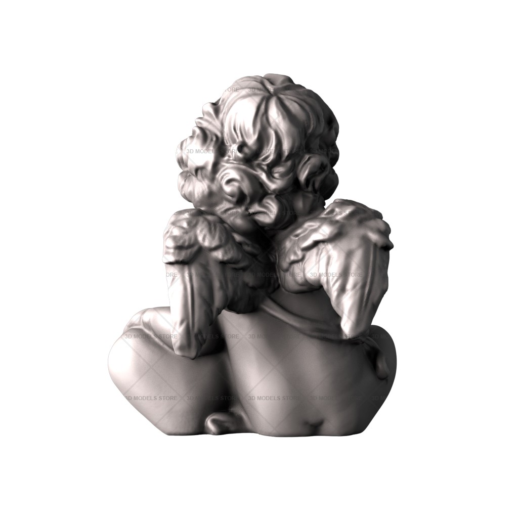 Скульптура Купидон, 3d модель для ЧПУ