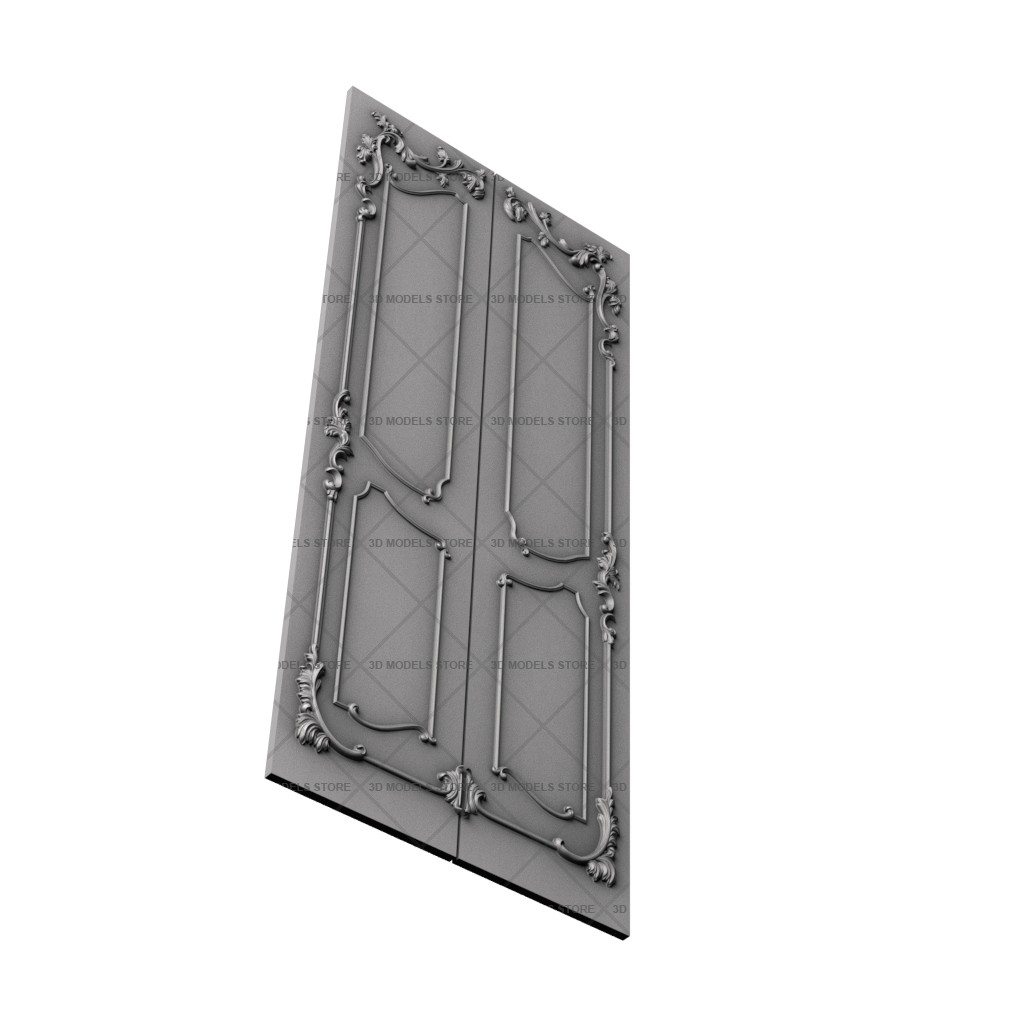 Дверь, 3d модель для ЧПУ