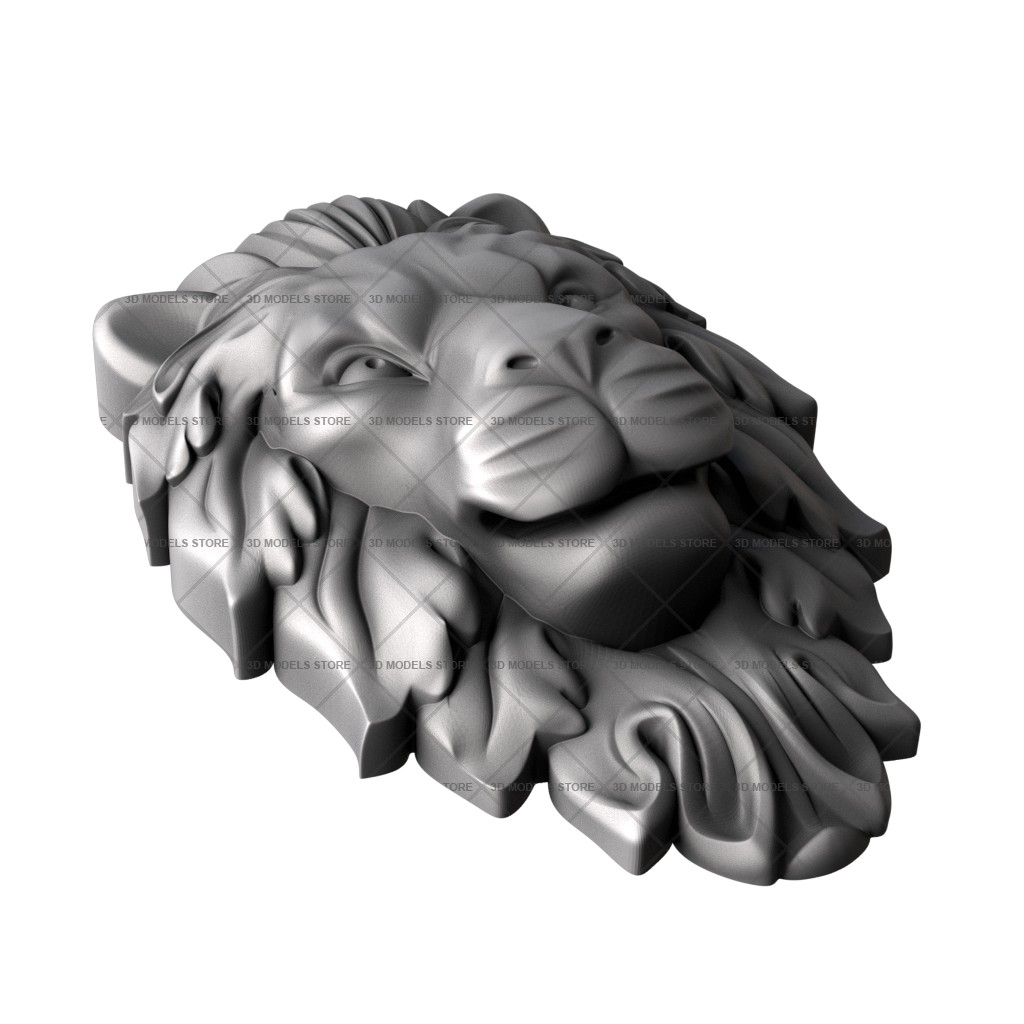 Маска льва, 3d модель для ЧПУ