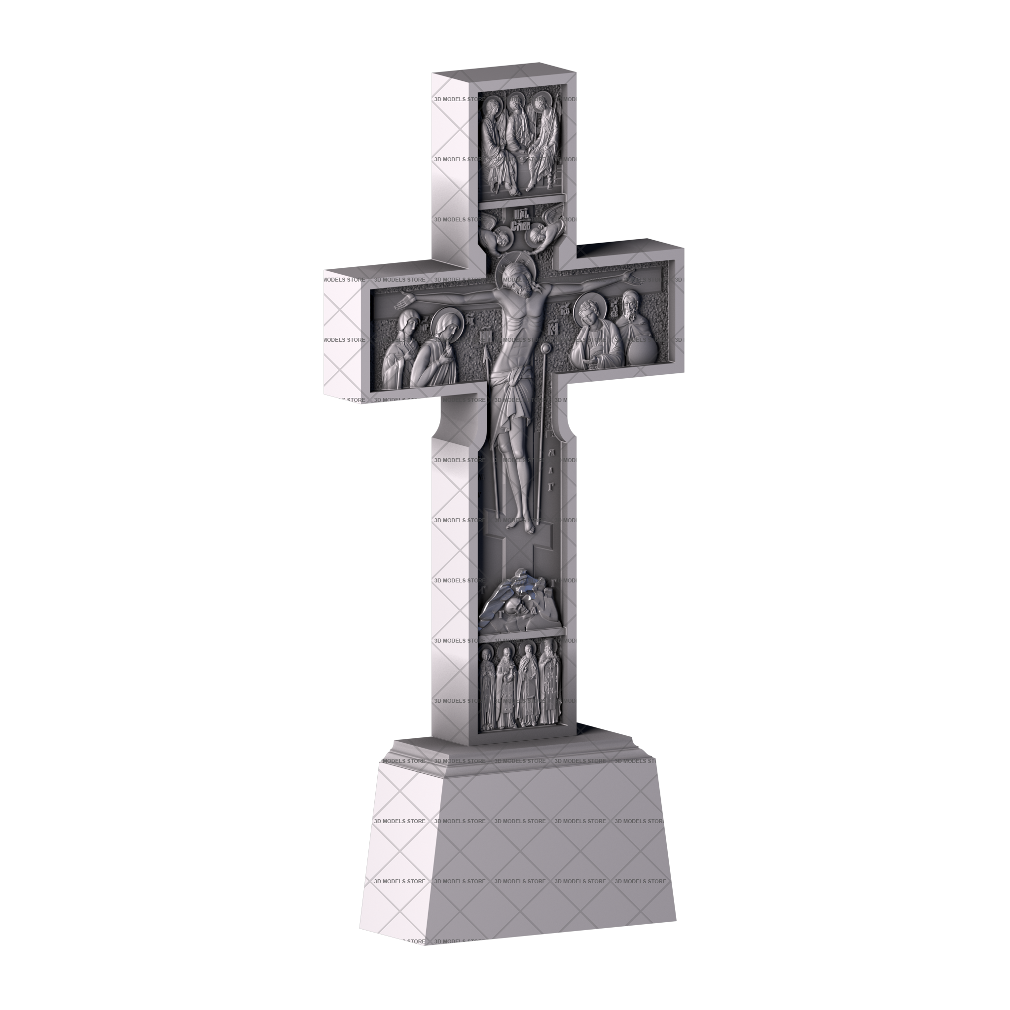 Памятник Распятие, 3D (stl) модель