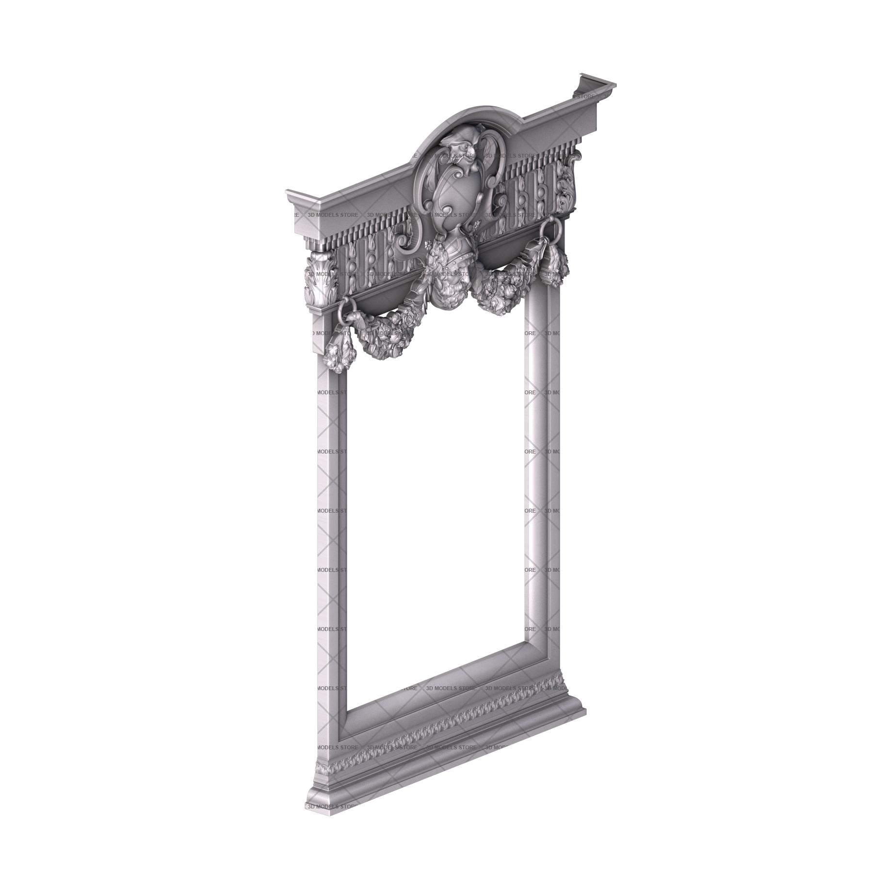 Рама с короной (маскароном), 3D (stl) модель