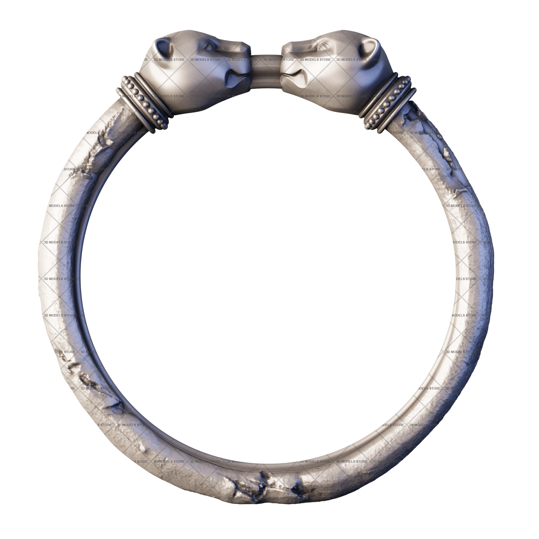 Рама с изображением пантер, 3D (stl) модель