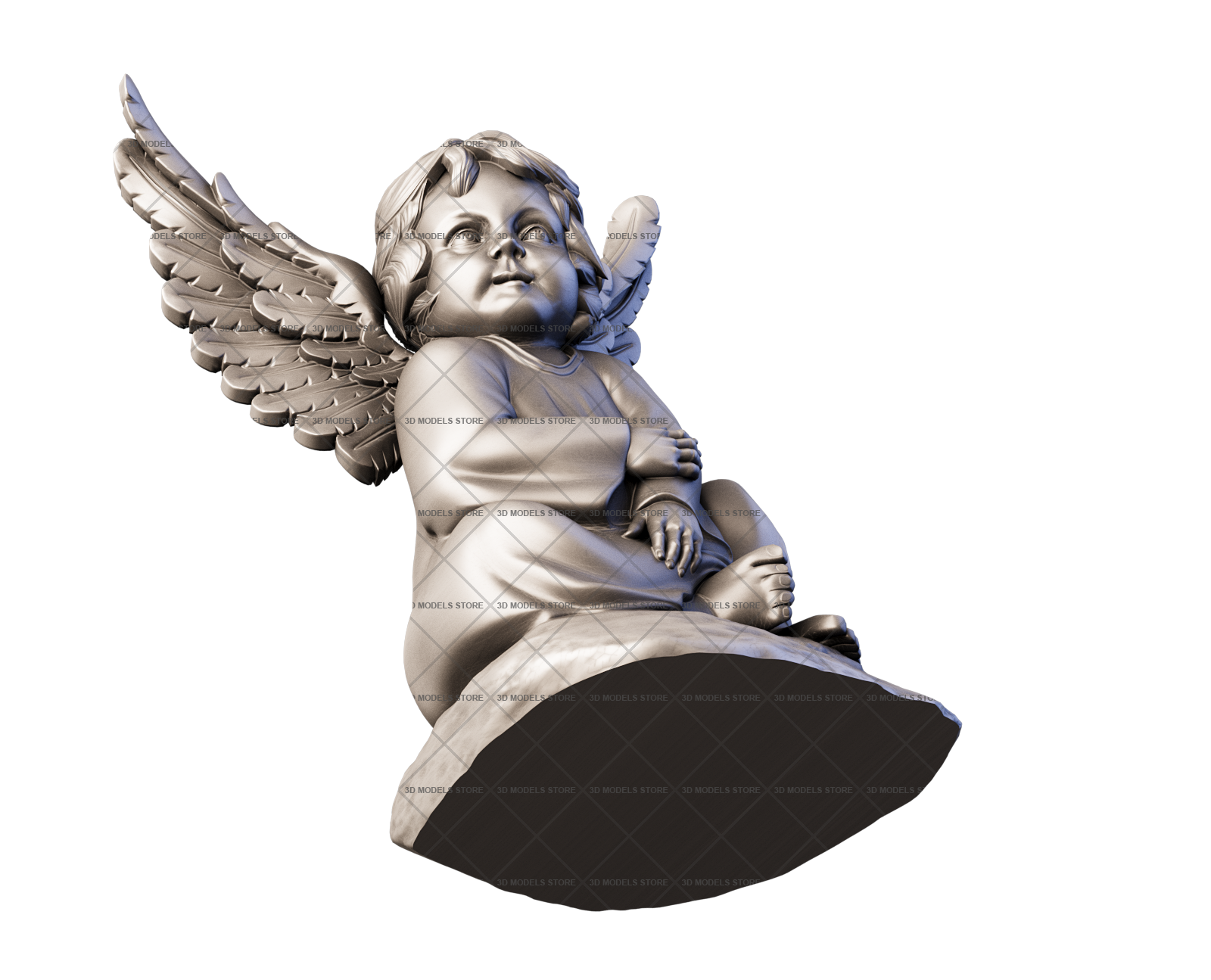 Ангел, 3d модель для ЧПУ