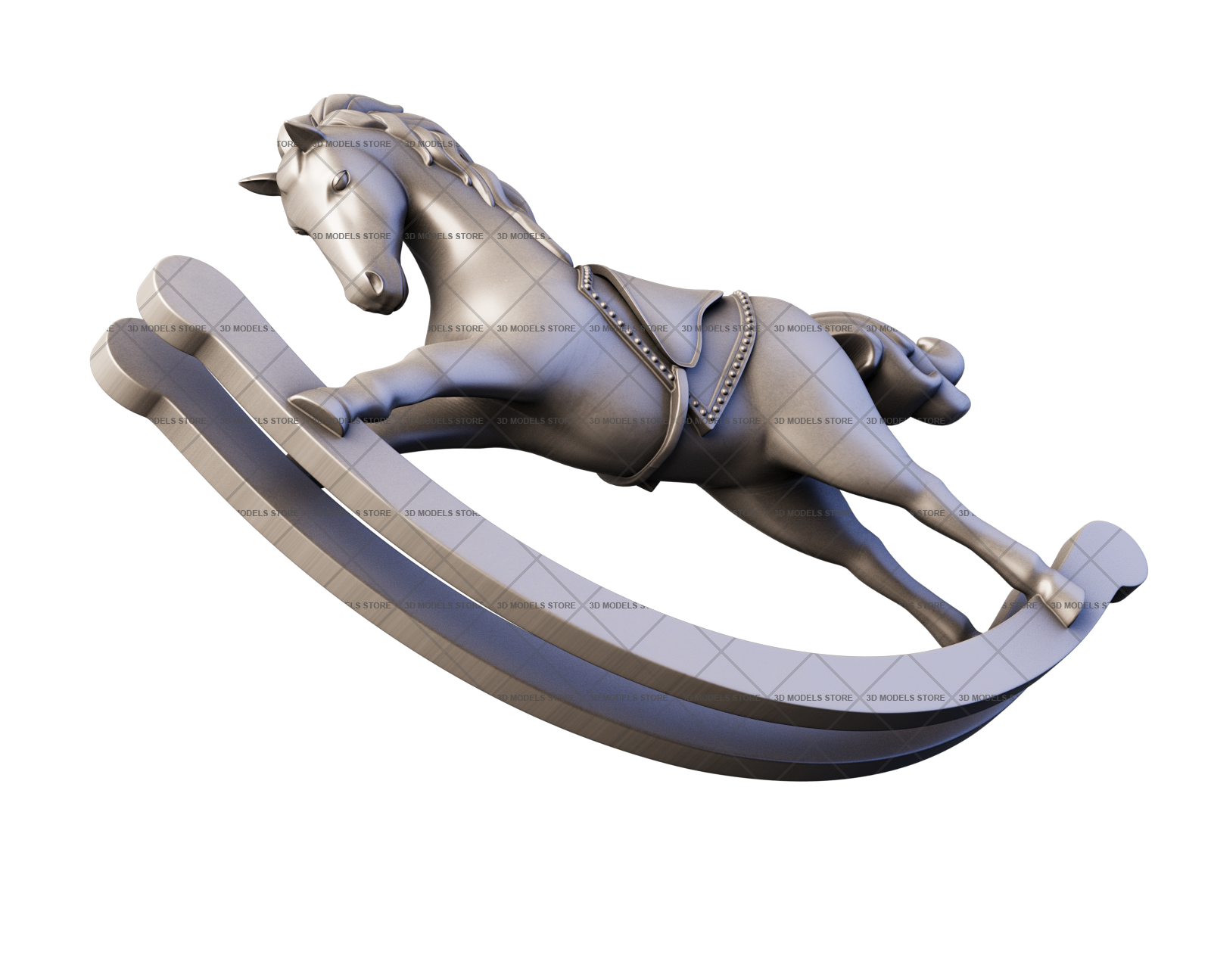 Скульптура Лошадка, 3d модель для ЧПУ