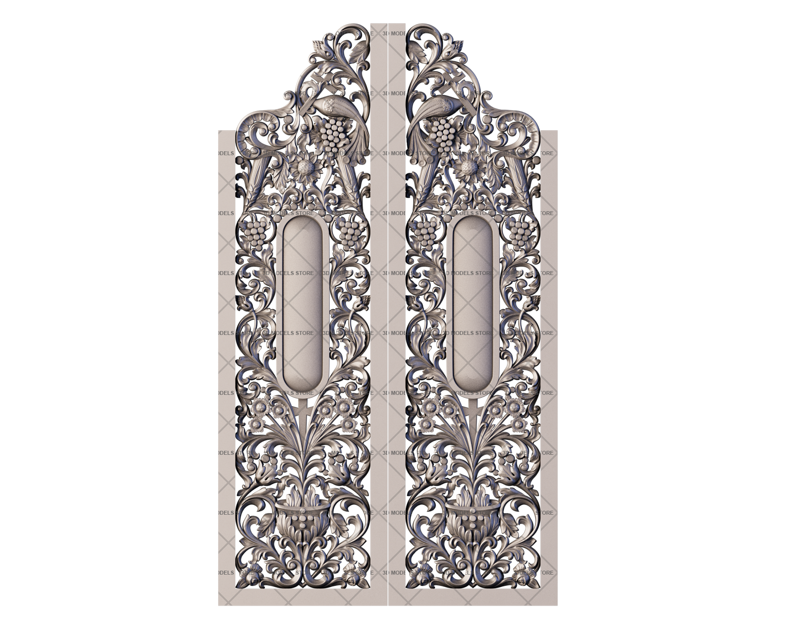 Царские врата, 3d модель для ЧПУ